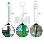 Персиковый столб и крепеж для 3D ограждения