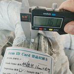 Измерение диаметра оцинкованной проволоки штангенциркулем 1.61 мм